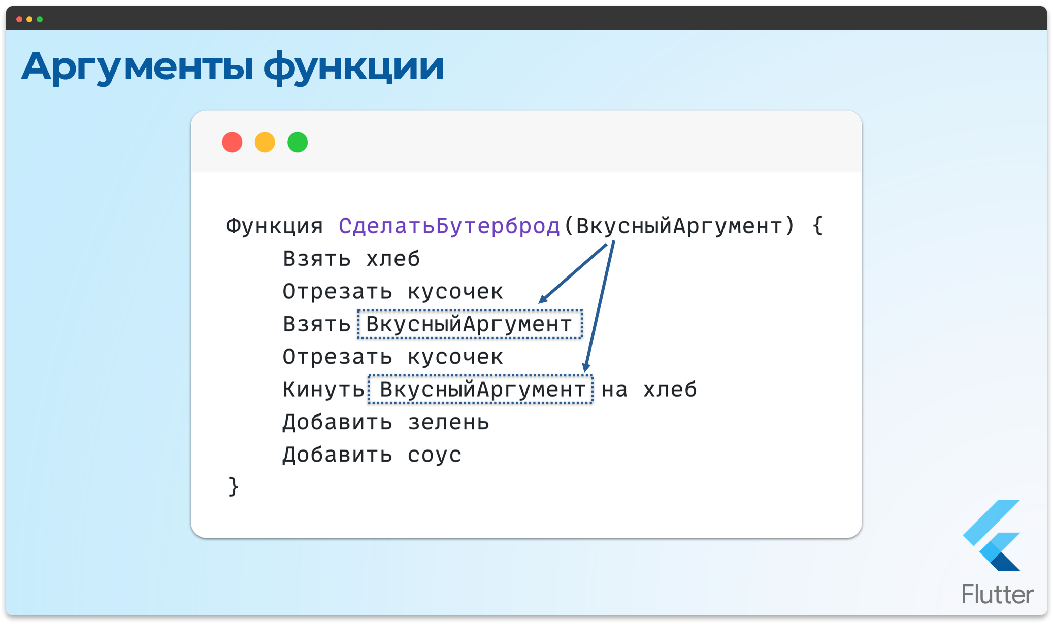 Преимущества функций 2